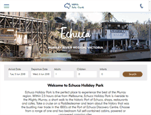 Tablet Screenshot of echucacaravanpark.com.au